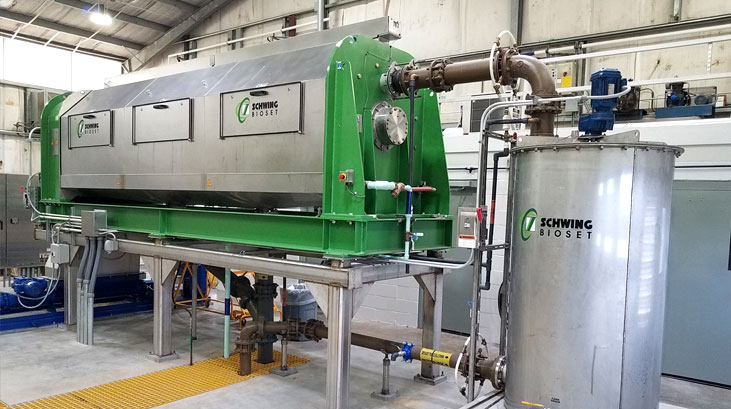 Schwing Bioset: beneficio en el manejo de biosólidos