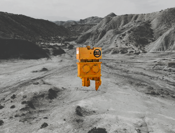 Extractor montado sobre excavadora Ape 20E