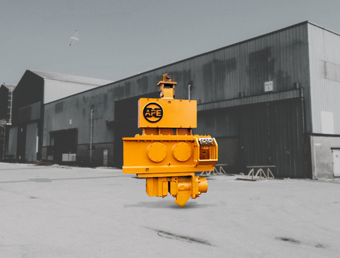 Extractor montado sobre excavadora Ape 50E