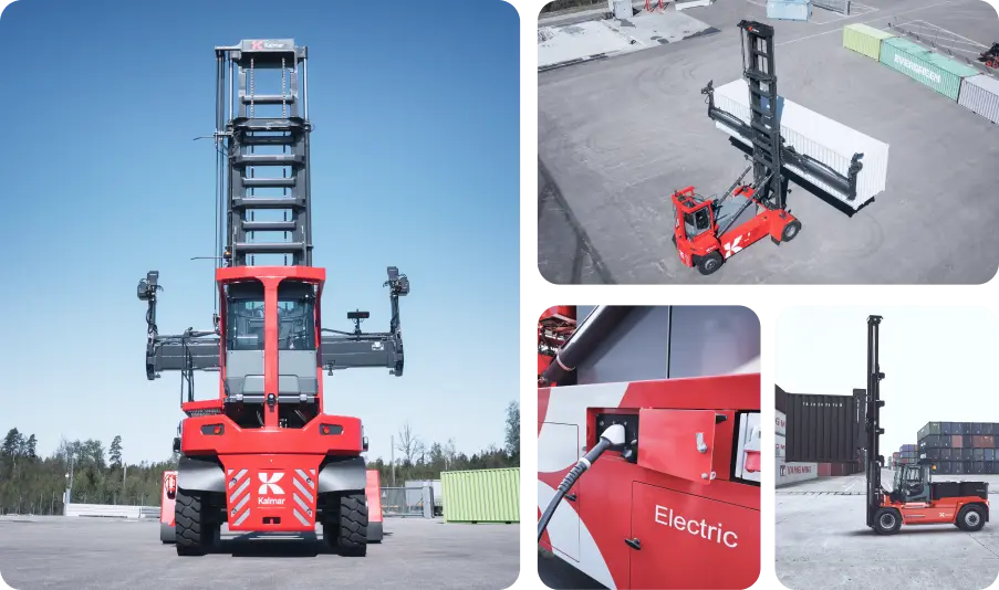 Manipuladores de contenedores vacíos marca Kalmar