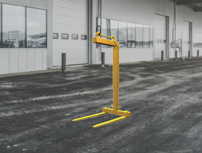 Portapallets hidráulico Rozzi R21A accesorio para grúa articulada, manejo de tarimas y carga paletiz