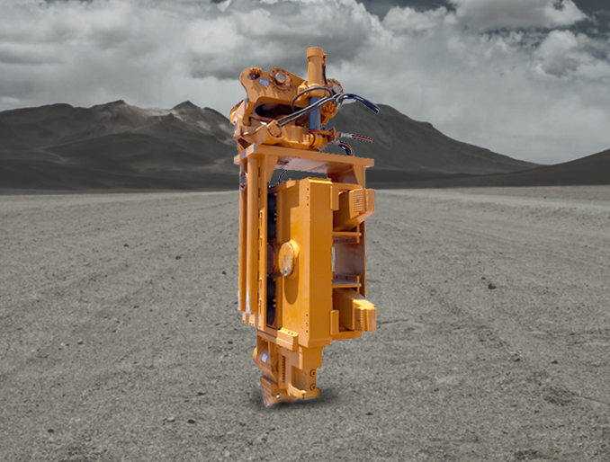 Extractor montado sobre excavadora Ape Robovib