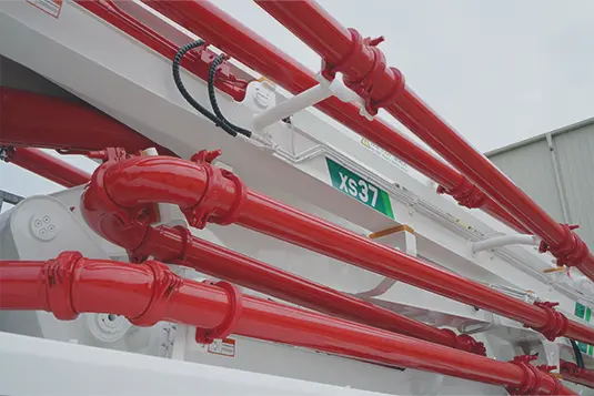 Detalle de mezcladora para concreto