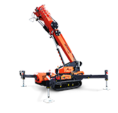 Grúas araña sobre orugas Jekko