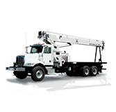 grua de pluma sobre camion national crane